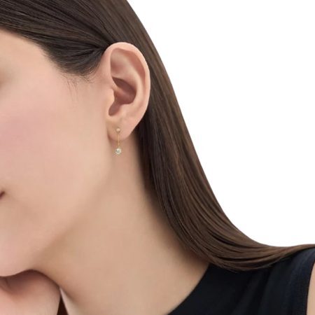 無料ラッピング】 ヨンドシー 4℃ ピアス K14 イエローゴールド 揺れる 