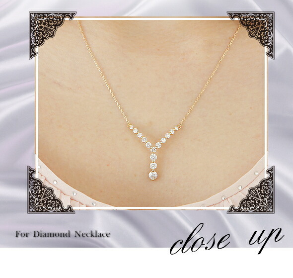 ダイヤモンド ラインネックレス 1ct 18金 18k k18 イエローゴールド 