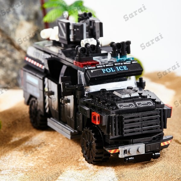 レゴ 互換 LEGO ブロック SWAT 警察 特殊部隊 装甲車 輸送 ミニフィグ 