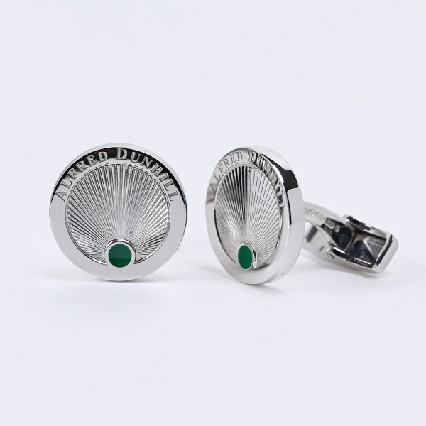 DUNHILL シルバー925 タイガーアイ カフス 銀製 ダンヒル DUNHILL