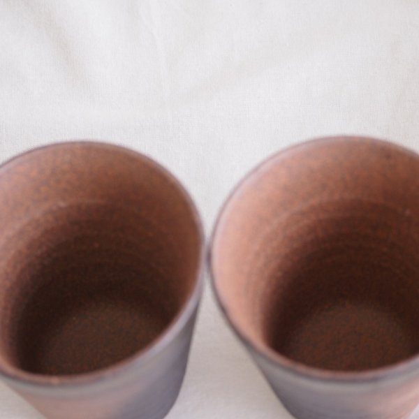 本格焼酎サーバー1000cc(18cm×24cm 1kg)萬古焼ペアカップ氷入れ竹 