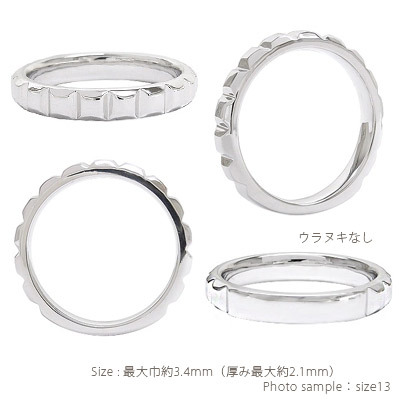 Pt900 プラチナリング 指輪 12号 約6g 石なし シンプル 指輪 リング プラチナ プラチナ900 pt900 甲丸リング 石なし 無垢 刻印