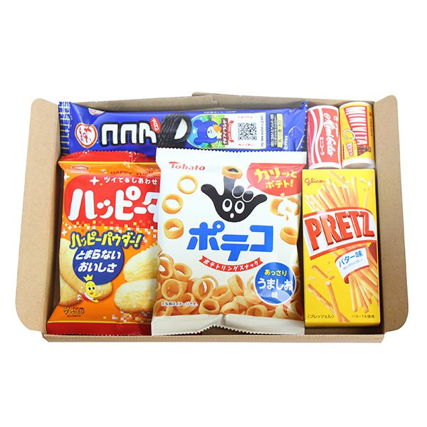 全国送料無料) お菓子 詰め合わせ ハッピーおやつBOX （6種・6コ