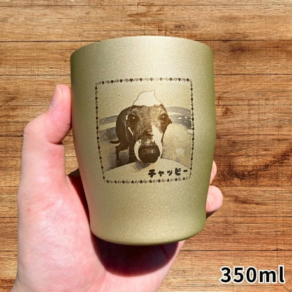 名入れタンブラー 350ml オリジナル 写真入り ステンレスタンブラー