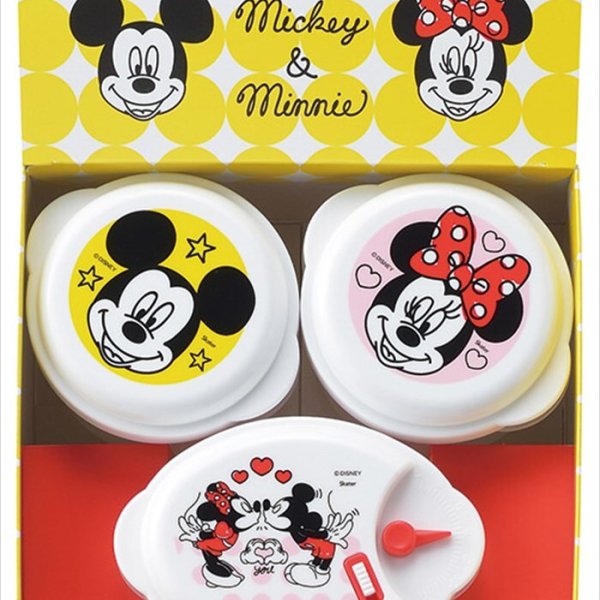 ミッキー＆ミニー ポップトーン電子レンジ容器3PC MM-107 内祝い