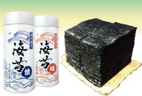 守半海苔 旬の香り 『 大 』 焼のり 【 缶入り 】 全形25枚分（8切200