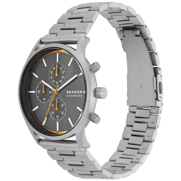 スカーゲン SKAGEN 腕時計 メンズ HOLST クロノグラフ シルバートーン 