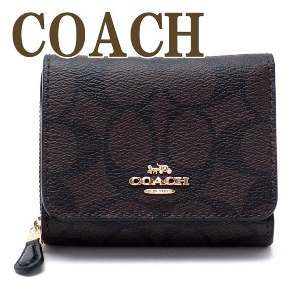 コーチ 財布 COACH 三つ折り 財布 レディース レザー シグネチャー