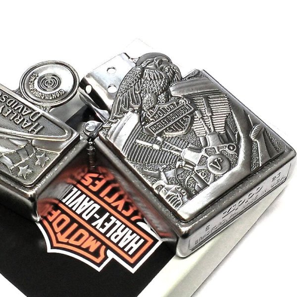 ZIPPO ライター ハーレー ダビッドソン ジッポー エンジン ロゴ 