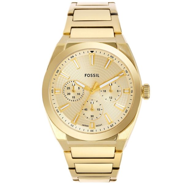 フォッシル FOSSIL 腕時計 メンズ EVERETT クロノグラフ ゴールド 