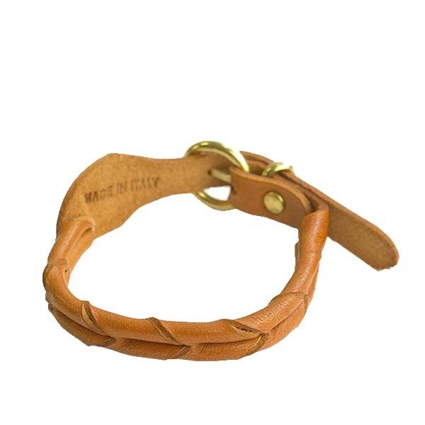 イルビゾンテ IL BISONTE レザーブレスレット H0515 145 CARAMEL 本革 