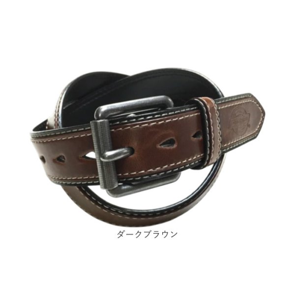 ★特別価格★　オールブラック　６丁差し　革ベルト付　SCYL-223/CKA dickies ベルト ディッキーズ DC0068C 通販 ステッチベルト カジュアル