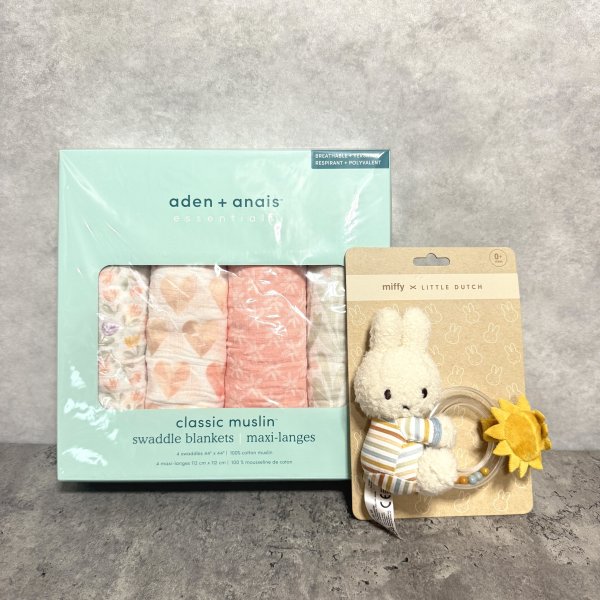 おくるみスワドル aden+anais essentials ミッフィー miffy リング