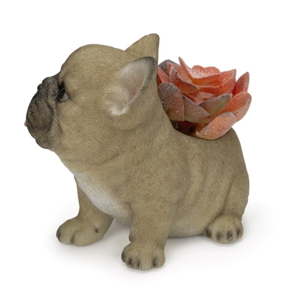 フレンチブルドッグ フェイクグリーン 約34cm フレンチブルドッグ