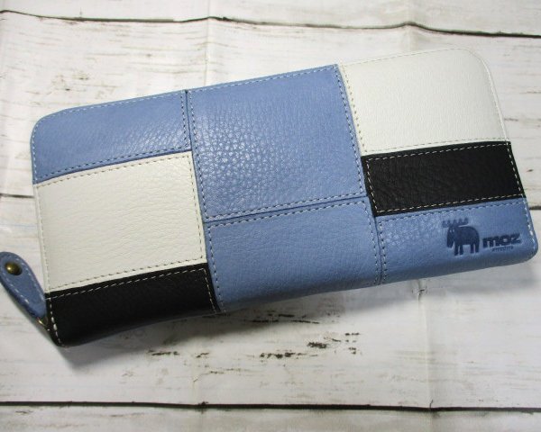 モズ moz 財布 長財布 ラウンドファスナー ブランド ウォレット 本革 