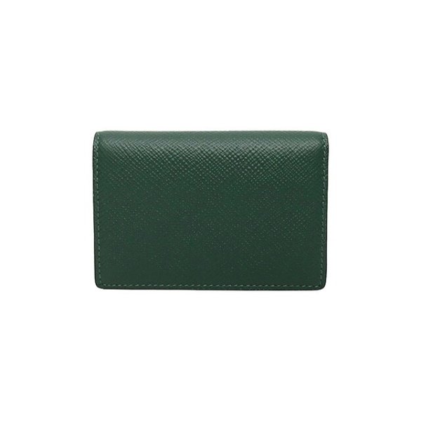 スマイソン SMYTHSON Panama Folded Card Case with Snap Closure