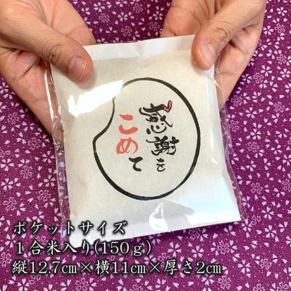 短納期60個まで【1合米】「感謝をこめて」令和7年産山形県産はえぬき 