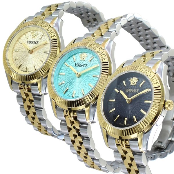 ヴェルサーチェ 腕時計 レディース VERSACE GRECA TIME LADY ゴールド 