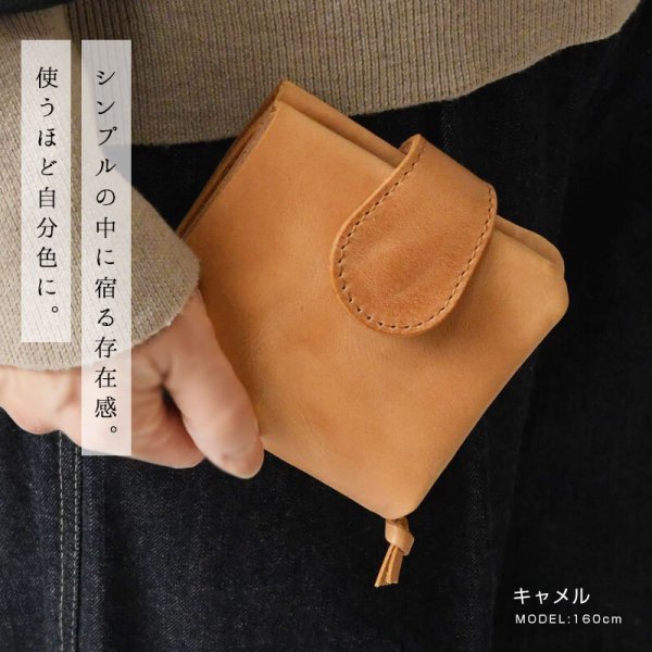 ファッション小物 財布 牛本革のウォレット Middle Leather Wallet