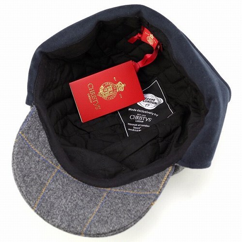CHRISTYS' LONDON キャップ Mサイズ ブラック 秋冬 キャップ イヤーフラップ 防寒 CHRISTYS' LONDON クリスティーズ