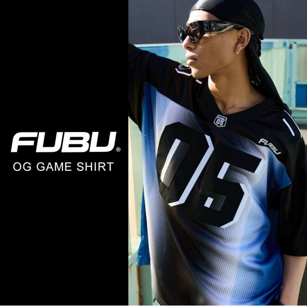 FUBU フブ ゲームシャツ メンズ 半袖 Tシャツ メッシュ サッカーシャツ