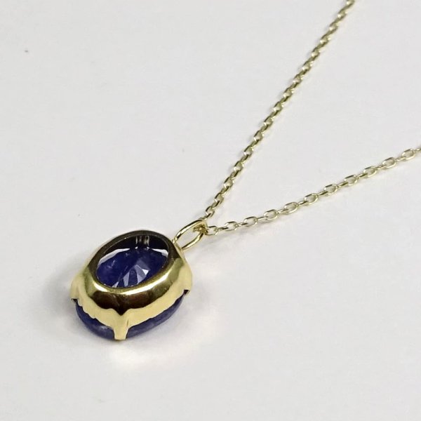 タンザナイト ペンダント トップ18金（K18）トップ約2.5ct 宝石鑑別