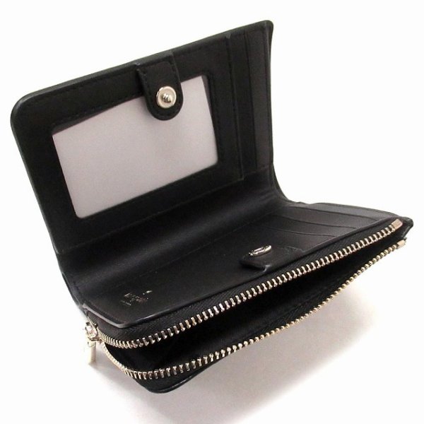 レザー ケイトスペード 財布 二つ折り 黒 kate spade new york ケイト