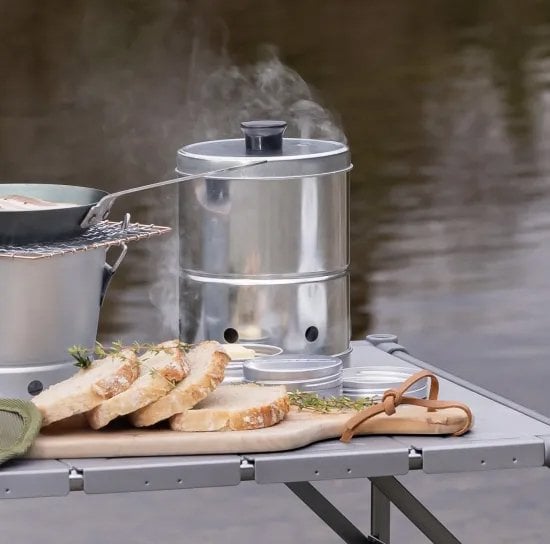 お手軽燻製器 BAKECO SMOKER スモークウッド付 名入れ アウトドア