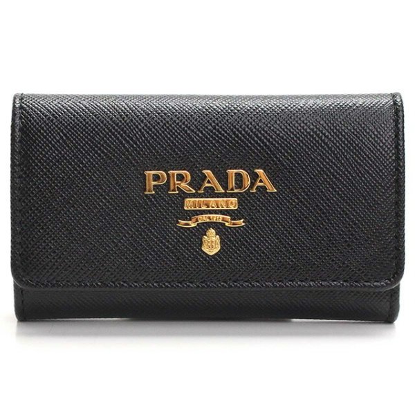 プラダ 4連キーケース レディース ブランド PRADA SAFFIANO METAL ORO 