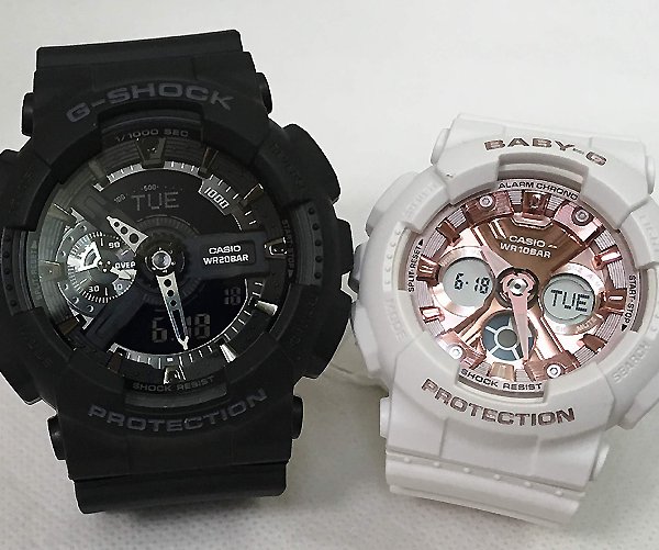 カシオ 恋人たちのGショック ペアウォッチ G-SHOCK BABY-G GA-110-1BJF