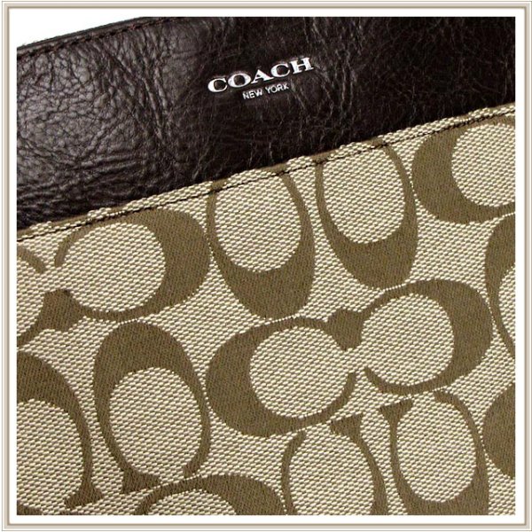 コーチ COACH ショルダーバッグ 斜めがけ シグネチャー カーキ 