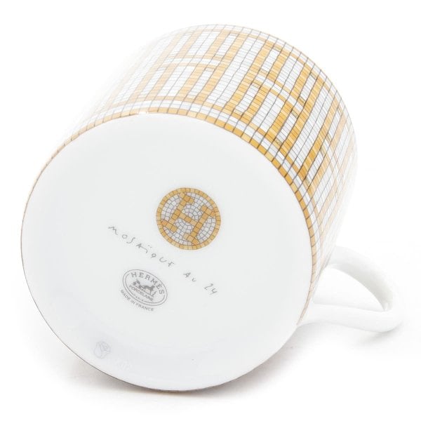 エルメス カップ＆ソーサー 2客セット HERMES コーヒーカップ モザイク