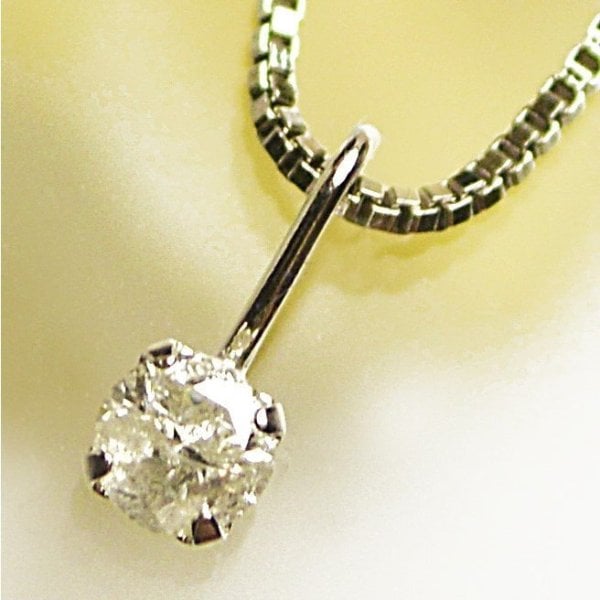 送料無料】アウトレット Pt台 ダイヤモンド ペンダントトップ 0.1ct 