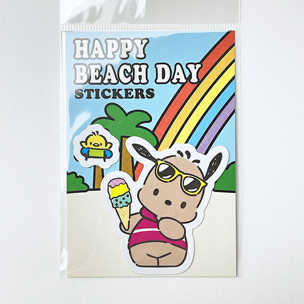 サンリオ 日焼け ポチャッコ ステッカー 文具 日本製 Sanrio