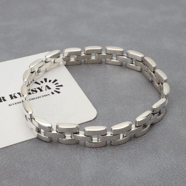 【17cm】カスタムウォッチブレス silver シルバー925刻印　時計バンド シルバー925 時計ベルトブレスレット メタルバンドブレスレット