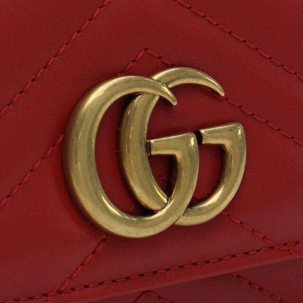 グッチ 長財布ニ折小銭入付き レディース ブランド GUCCI レザー 