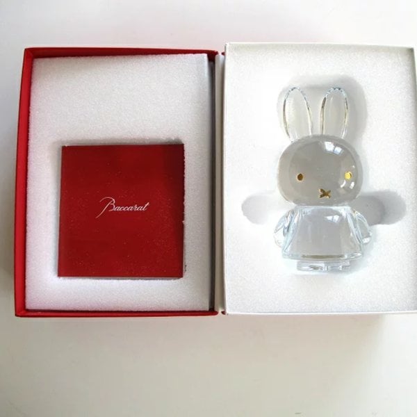 バカラ Baccarat クリスタルフィギュア ミッフィー Miffy 20k Gold