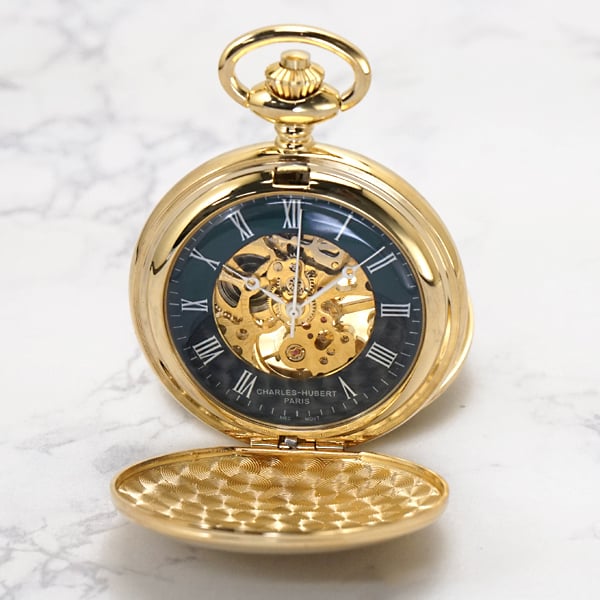 チャールズヒューバート CHARLES HUBERT 懐中時計 47mm ダブルハンター