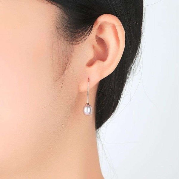 ピアス 両耳用 淡水パール シルバー925 ホワイト ピンク パープル 