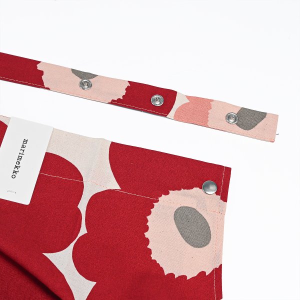 マリメッコ marimekko エプロン ピエ二 ウニッコ ダークチェリー