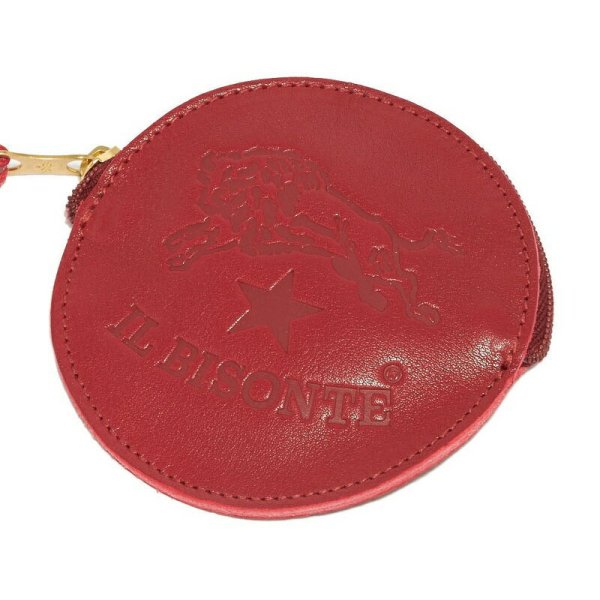 イルビゾンテ IL BISONTE コインケース C1012 245 RED 本革 レッド 赤 