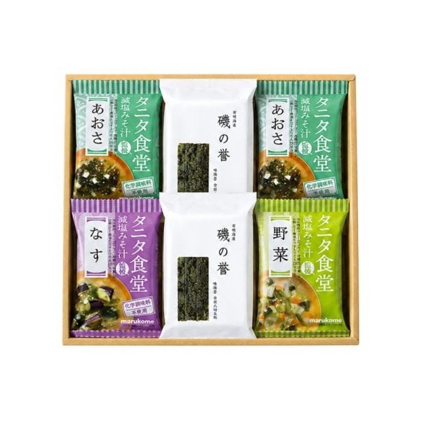 健康ギフト】タニタ食堂監修 減塩みそ汁 味海苔 ギフトセット