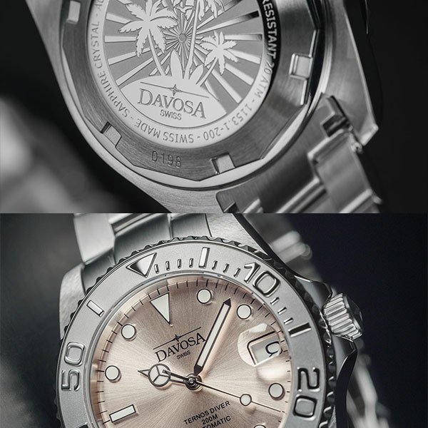 DAVOSA ダボサ 腕時計 36.5mm メンズ レディース 自動巻き ダイバーズ