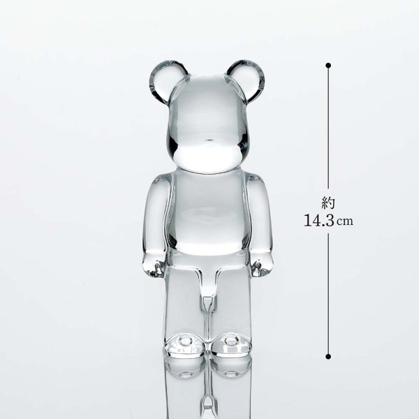 Baccarat バカラ ベアブリック クリア 名入れ彫刻代込み BE@RBRICK