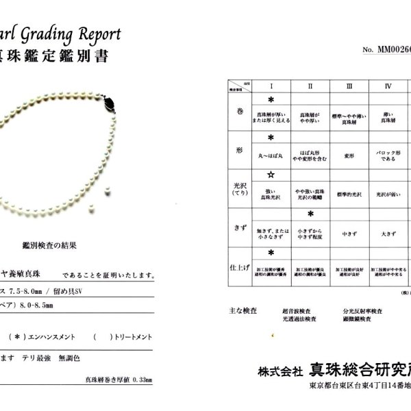 真珠 ネックレス パール 準花珠 無調色 テリ最強 アコヤ真珠