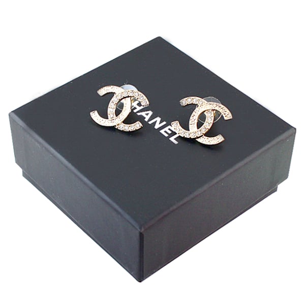 限定モデル】CHANEL ピアス ココマーク ゴールド クリアストラス