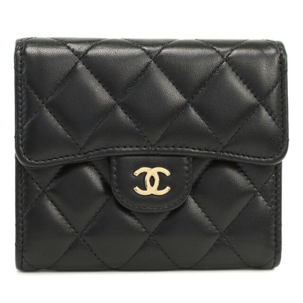 シャネル 三折財布小銭入付き レディース ブランド CHANEL フランス 