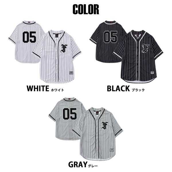 FUBU フブ ベースボールシャツ 半袖 メンズ 速乾 軽量 ブランド ロゴ