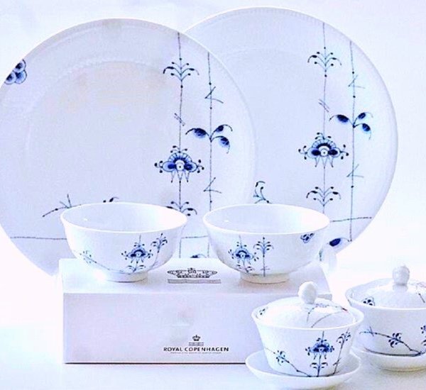 ロイヤルコペンハーゲン ROYAL COPENHAGEN ブルーパルメッテ 2人用 