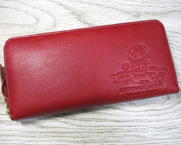SALE 20%OFF 財布 レディース メンズ 長財布 ラウンド スヌーピー 本革 